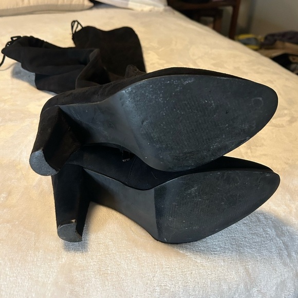 Catherine black over the knee boots size 10 - Picture 5 of 8